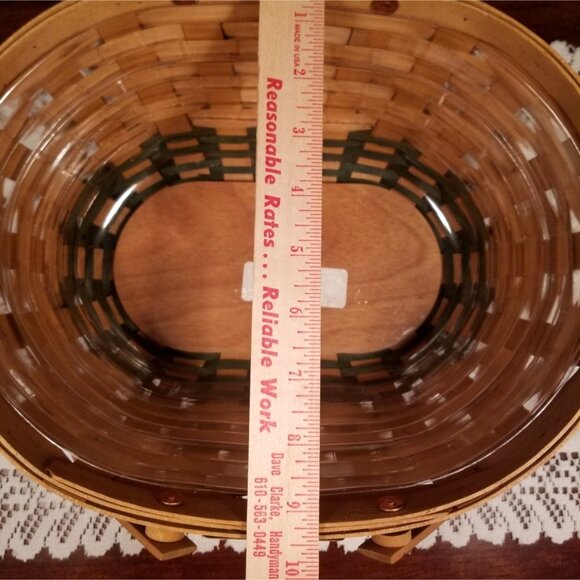 2004 Longaberger Green Get Together Basket Christmas Collection Protector Liner - Picture 6 of 9